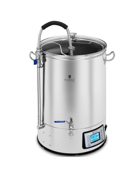 Košės virdulys alaus gamybai nerūdijančio plieno 2500W LCD 40L Košės virdulys alaus gamybai nerūdijančio plieno 2500W LCD 40L