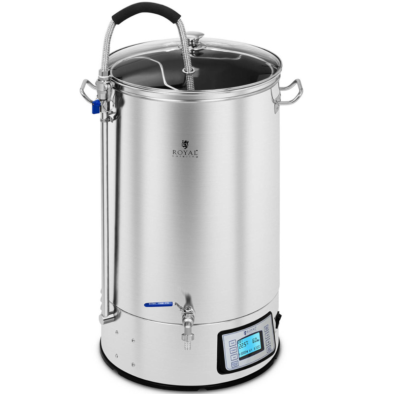 Košės virdulys alaus gamybai nerūdijančio plieno 2500W LCD 60L