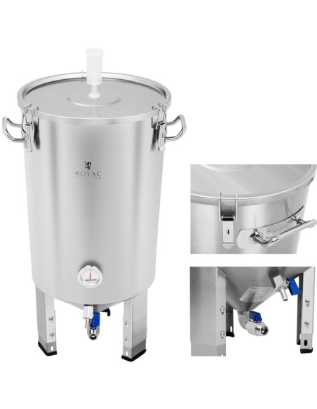 Konteinerio fermentacijos boileris alaus fermentatorius 30L Konteinerio fermentacijos boileris alaus fermentatorius 30L