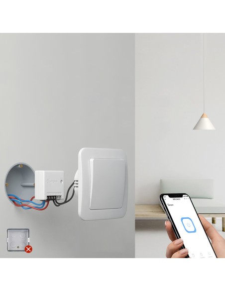 ZBMINI išmanioji įleidžiama ZigBee 3.0 relė balta