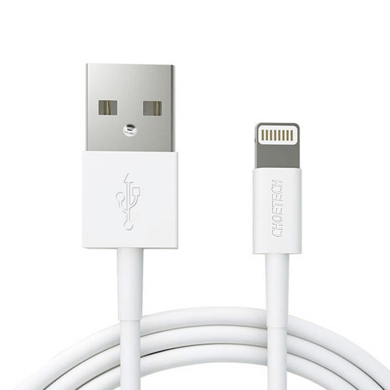 USB-A kabelis – Lightning MFI 1,8 m sertifikuotas baltas