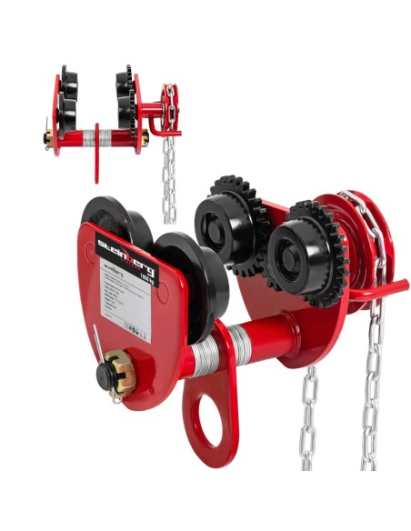 Pakabinamas krano vežimėlis su grandine 3m 1000kg 1T