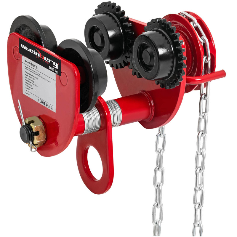 Pakabinamas krano vežimėlis su grandine 3m 1000kg 1T