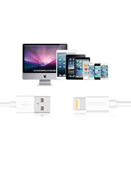 USB-A kabelis – Lightning MFI 1,8 m sertifikuotas baltas USB-A kabelis – Lightning MFI 1,8 m sertifikuotas baltas
