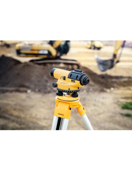 Optinis savaime išsilyginantis nivelyras su trikoju ir lazdele – padidinimas 28x dia. 36 mm Optinis savaime išsilyginantis nivelyras su trikoju ir lazdele – padidinimas 28x dia. 36 mm