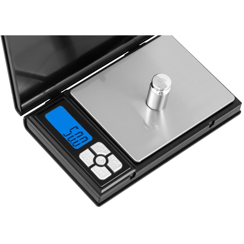 Tikslios papuošalų svarstyklės kišeninis skaitiklis LCD 3 kg / 0,1 g