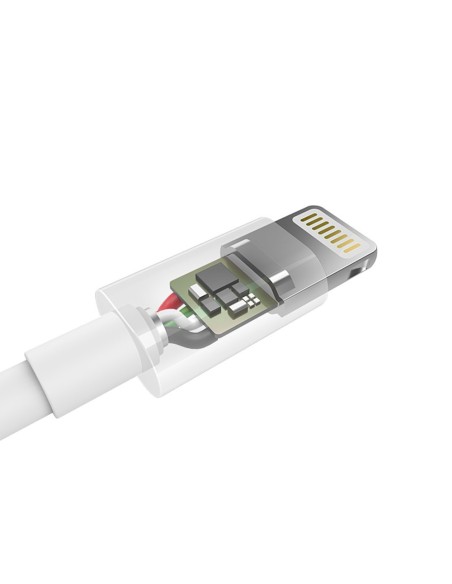 USB-A kabelis – Lightning MFI 1,8 m sertifikuotas baltas USB-A kabelis – Lightning MFI 1,8 m sertifikuotas baltas