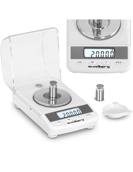 Laboratorinės tikslios svarstyklės tikslios gabalų skaičiavimo 50 g / 0,001 g Laboratorinės tikslios svarstyklės tikslios gabalų skaičiavimo 50 g / 0,001 g