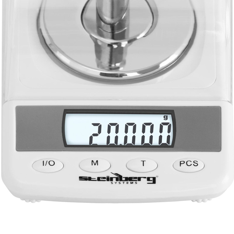 Laboratorinės tikslios svarstyklės tikslios gabalų skaičiavimo 50 g / 0,001 g