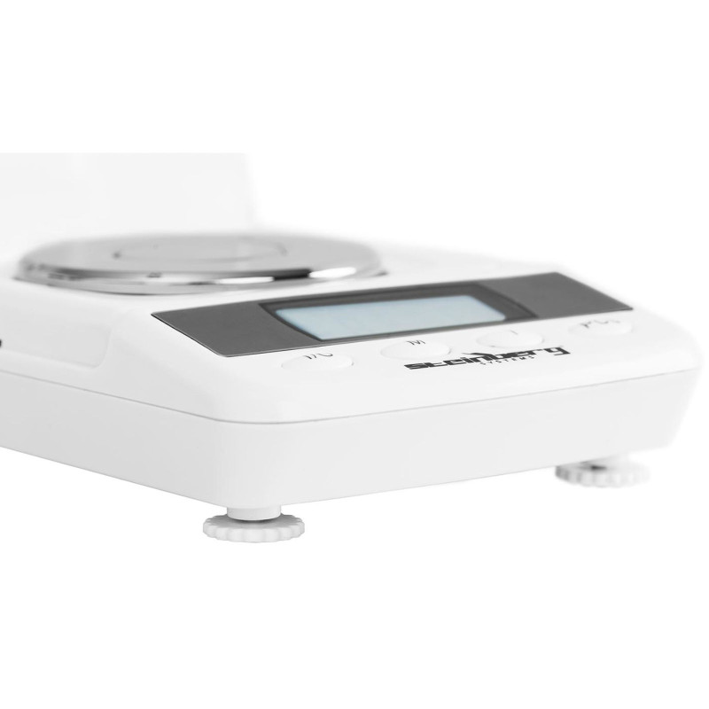 Laboratorinės tikslios svarstyklės tikslios gabalų skaičiavimo 50 g / 0,001 g
