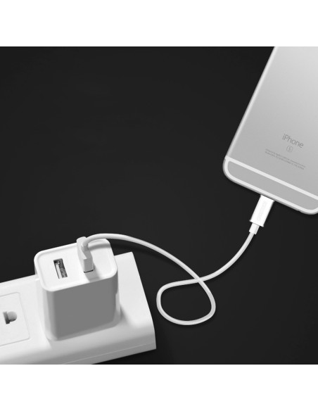 USB-A kabelis – Lightning MFI 1,8 m sertifikuotas baltas USB-A kabelis – Lightning MFI 1,8 m sertifikuotas baltas