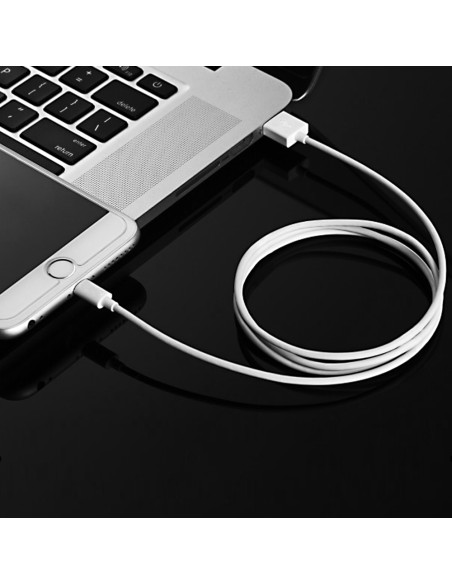 USB-A kabelis – Lightning MFI 1,8 m sertifikuotas baltas USB-A kabelis – Lightning MFI 1,8 m sertifikuotas baltas