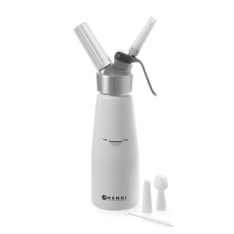 Kitchen Line plaktos grietinėlės sifonas 0,5l + PRIEDAI - Hendi 588369