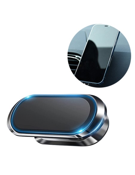 Sidabrinis lipnus magnetinis automobilio laikiklis prietaisų skydeliui Sidabrinis lipnus magnetinis automobilio laikiklis prietaisų skydeliui