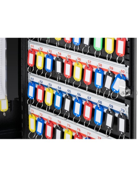 Metalinis spintelių dėžutės tvarkyklė raktams 80 raktų + PAKABAIKLIAI Metalinis spintelių dėžutės tvarkyklė raktams 80 raktų + PAKABAIKLIAI