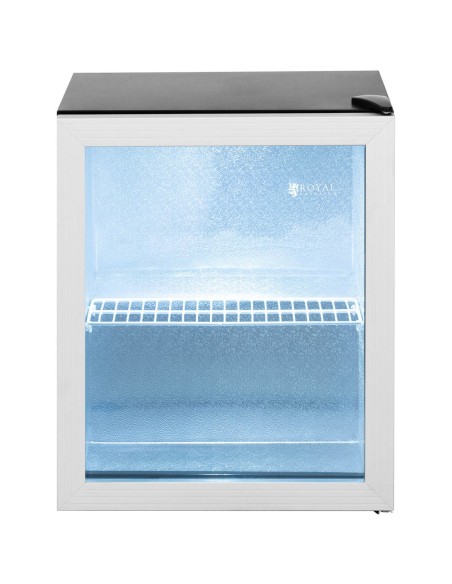 Gėrimų šaldytuvo plieninė 54 l juoda vitrina