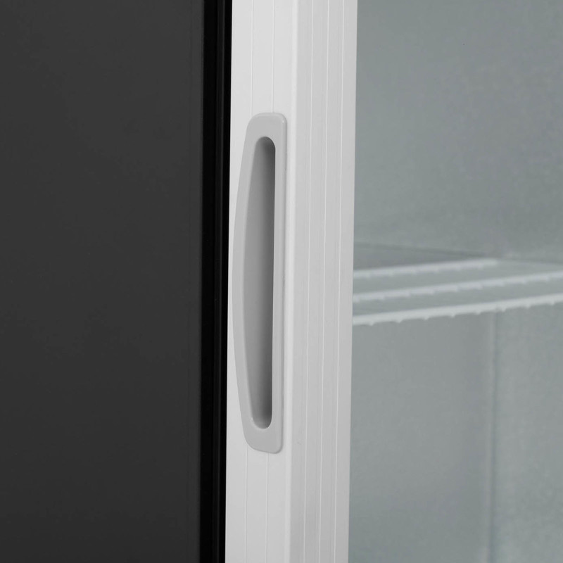 Gėrimų šaldytuvo plieninė 54 l juoda vitrina