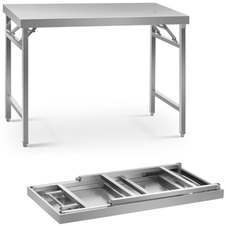 Nerūdijančio plieno sulankstomas laboratorinis stalas 120 x 70 cm Nerūdijančio plieno sulankstomas laboratorinis stalas 120 x 70 cm