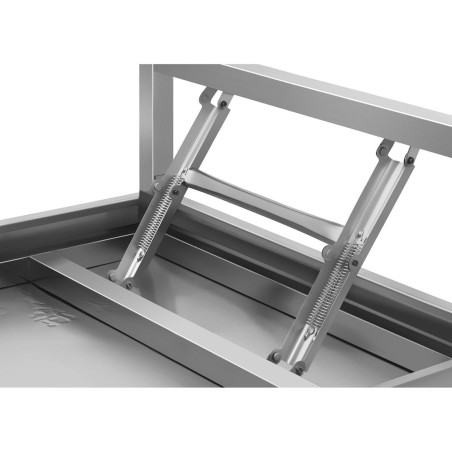 Nerūdijančio plieno sulankstomas laboratorinis stalas 120 x 70 cm Nerūdijančio plieno sulankstomas laboratorinis stalas 120 x 70 cm