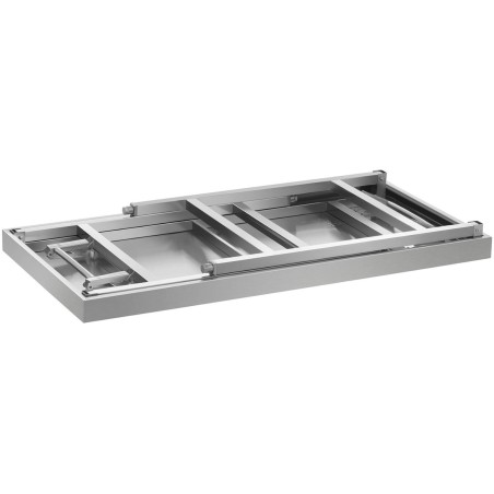 Nerūdijančio plieno sulankstomas laboratorinis stalas 120 x 70 cm Nerūdijančio plieno sulankstomas laboratorinis stalas 120 x 70 cm