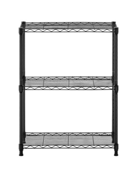 Ažūrinė vielinė laikymo lentyna su 3 lentynomis 60 x 35 x 77 cm iki 120 kg Ažūrinė vielinė laikymo lentyna su 3 lentynomis 60 x 35 x 77 cm iki 120 kg