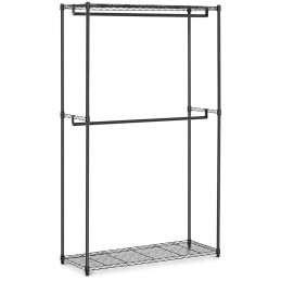 Vielinė kabykla drabužiams rūbinei 2 lentynos 2 pakabos 120 x 45 x 199,5 cm iki 200 kg