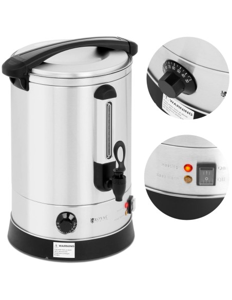 Warnik karšto vandens šildytuvas dvisienis plieninis 14.5L 2500W