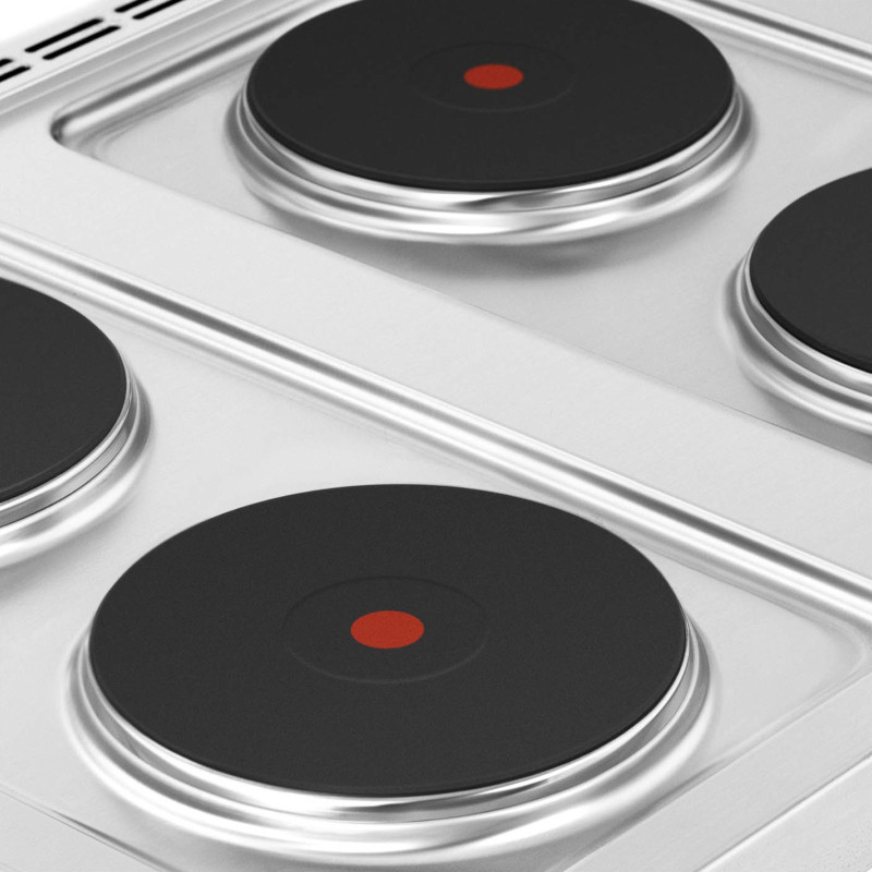4 plokščių elektrinė viryklė su orkaite 4 x 2600 W 3 kW 400 V ITALIJA