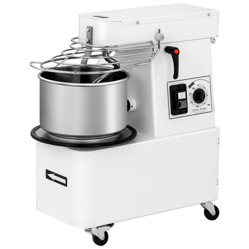 Spiralinis tešlos maišytuvas su išimamu dubeniu 7 l 29 kg/h 370 W ITALIJA
