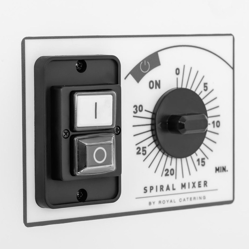 Spiralinis tešlos maišytuvas su fiksuotu dubeniu 32 l 88 kg/h 1100 W ITALIJA