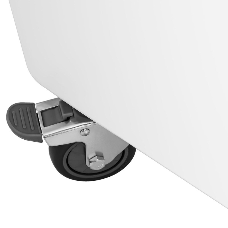 Vežimėlis gastronominis konteineris ant ratų biriems produktams su kaušeliu 81 l