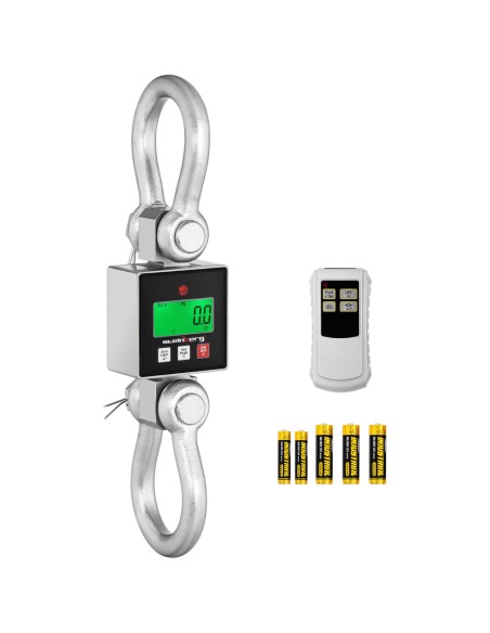 Pakabinamos laikymo kablio svarstyklės su LCD nuotolinio valdymo pulteliu iki 3000 kg Pakabinamos laikymo kablio svarstyklės su LCD nuotolinio valdymo pulteliu iki 3000 kg
