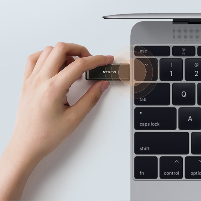Nešiojamas USB 3.0 TF/SD kortelių skaitytuvas juodas