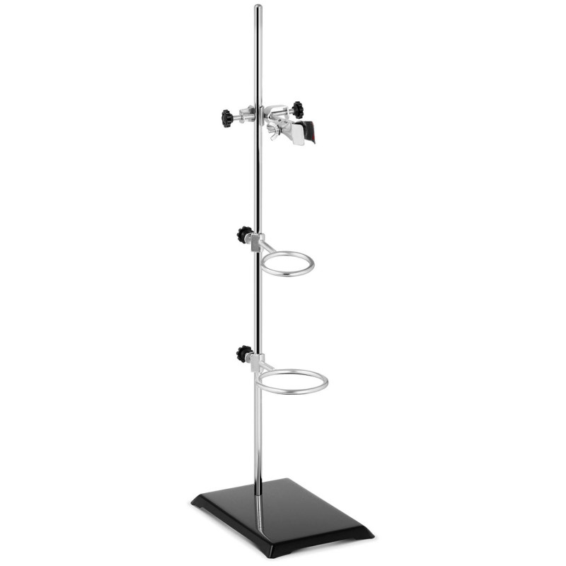 Trikojas Laboratorinis stovas su priedais 1 rankena 2 žiedai 50 mm 70 mm