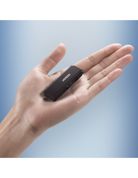 Nešiojamas USB 3.0 TF/SD kortelių skaitytuvas juodas Nešiojamas USB 3.0 TF/SD kortelių skaitytuvas juodas