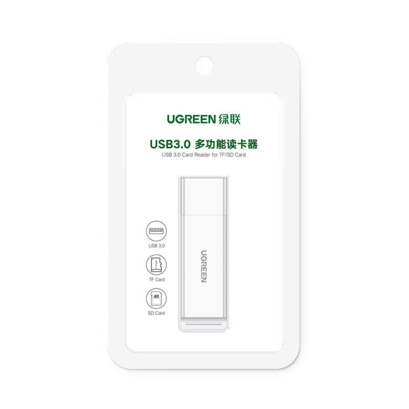 Nešiojamas USB 3.0 TF/SD kortelių skaitytuvas juodas
