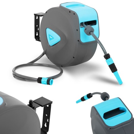 Automatinė sieninė ritė su sodo žarna 15m + 1,5m 1/2'' Automatinė sieninė ritė su sodo žarna 15m + 1,5m 1/2''