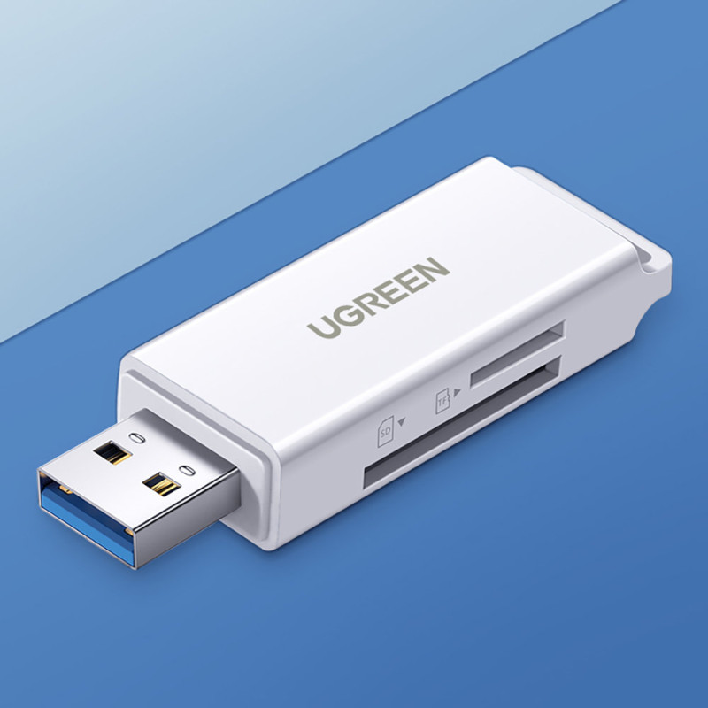 Nešiojamas USB 3.0 TF/SD kortelių skaitytuvas juodas
