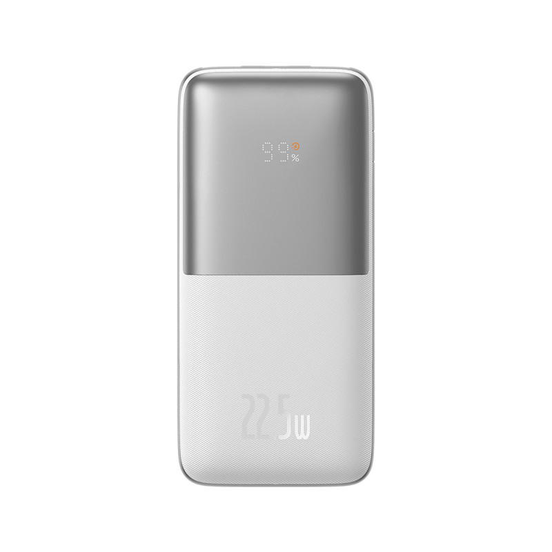 Bipow Pro maitinimo blokas 10000mAh 22,5W + USB laidas 3A 0,3m baltas