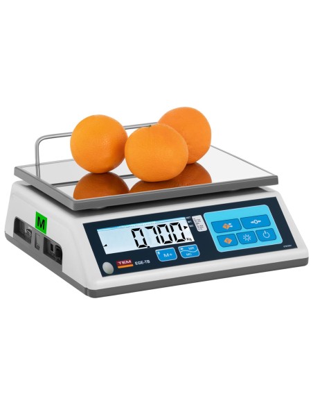 Komercinės svarstyklės 30 kg / 10 g LCD M LEGALIZAVIMAS Komercinės svarstyklės 30 kg / 10 g LCD M LEGALIZAVIMAS