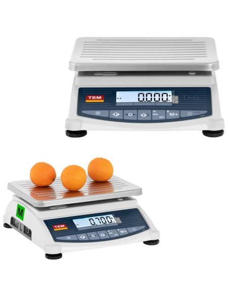 Komercinės svarstyklės 60 kg / 20 g LCD M LEGALIZACIJA Komercinės svarstyklės 60 kg / 20 g LCD M LEGALIZACIJA