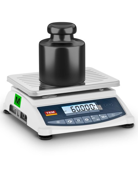 Komercinės svarstyklės 60 kg / 20 g LCD M LEGALIZACIJA Komercinės svarstyklės 60 kg / 20 g LCD M LEGALIZACIJA