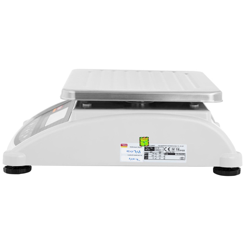 Komercinės svarstyklės 60 kg / 20 g LCD M LEGALIZACIJA