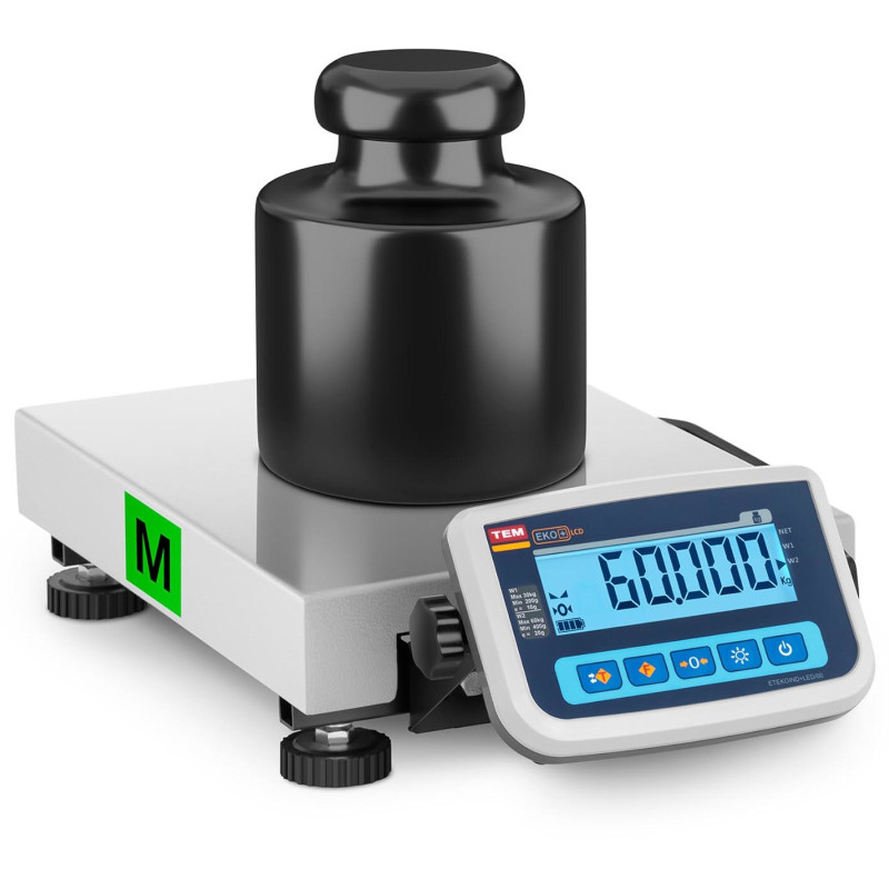 Pašto svarstyklės siuntoms ir laiškams 60 kg / 20 g LCD M LEGALIZACIJA