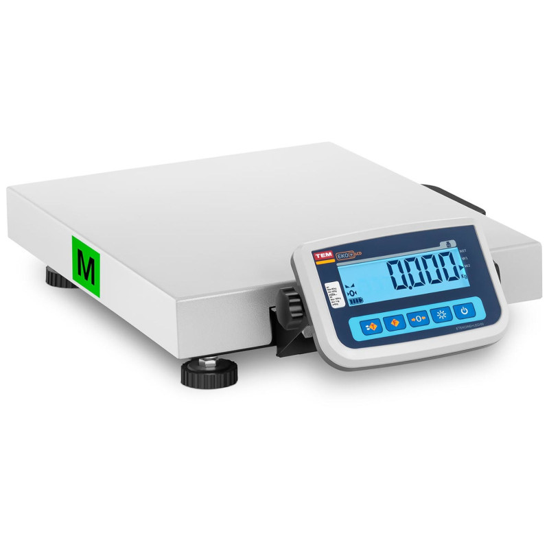 Pakuotės sandėlio svarstyklės 150 kg / 50 g LCD M LEGALIZAVIMAS