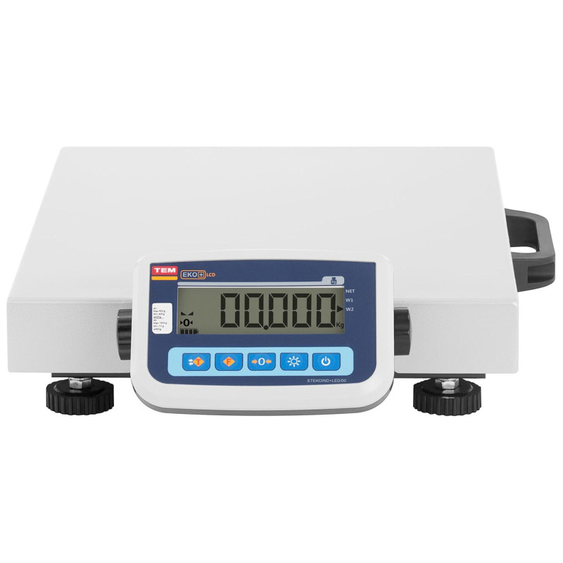 Pakuotės sandėlio svarstyklės 150 kg / 50 g LCD M LEGALIZAVIMAS