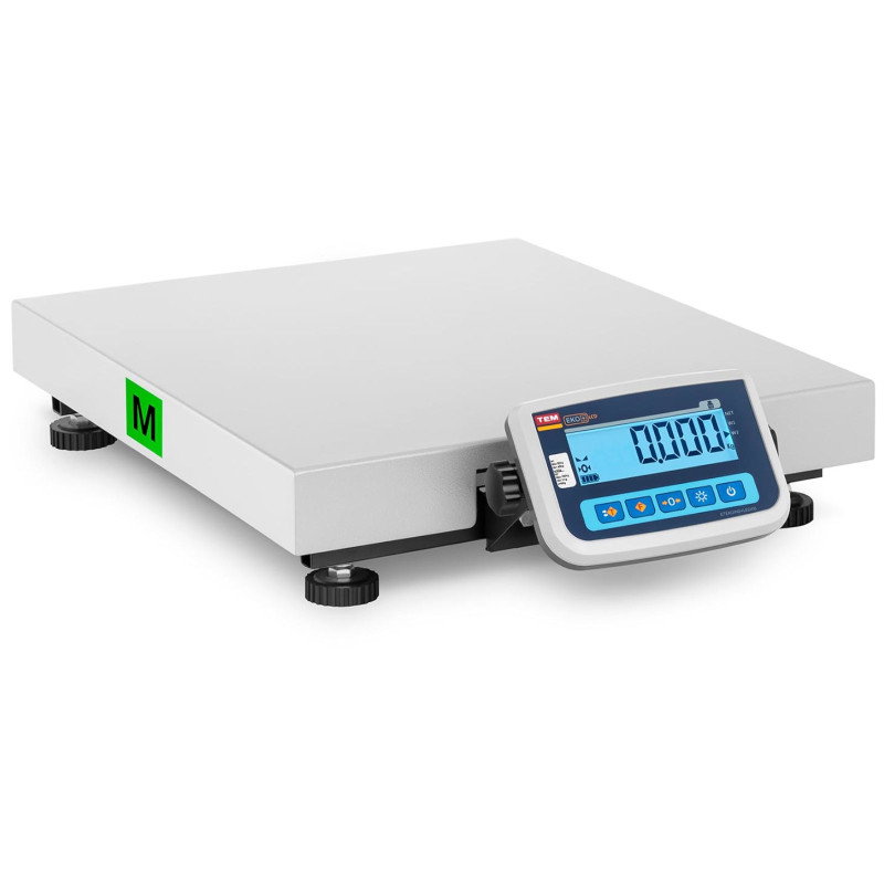 Pakuotės sandėlio svarstyklės 150 kg / 50 g LCD M LEGALIZAVIMAS