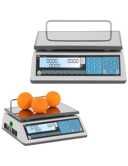 Komercinės svarstyklės 15 kg / 5 g LCD M LEGALIZAVIMAS Komercinės svarstyklės 15 kg / 5 g LCD M LEGALIZAVIMAS