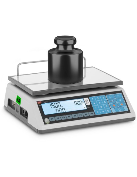 Komercinės svarstyklės 15 kg / 5 g LCD M LEGALIZAVIMAS Komercinės svarstyklės 15 kg / 5 g LCD M LEGALIZAVIMAS