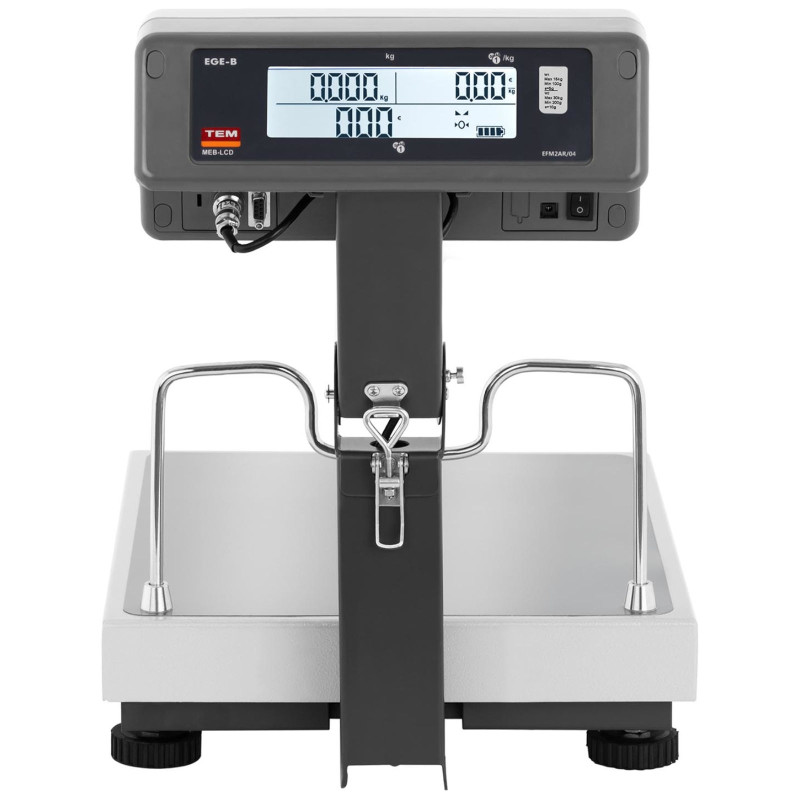 Komercinės svarstyklės 30 kg / 0,01 kg LCD M LEGALIZAVIMAS